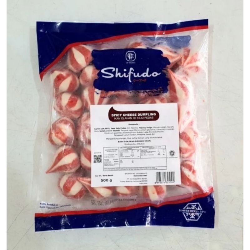 

shifudo spicy cheese dumpling 500gr dumpilng keju pedas