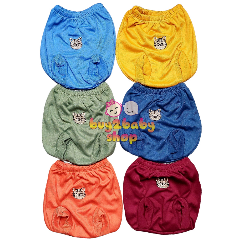 6 PCS celana bayi model pop kacamata warna premium Samleo Kids usia 0-3 Bulan isi 1-6 PCS