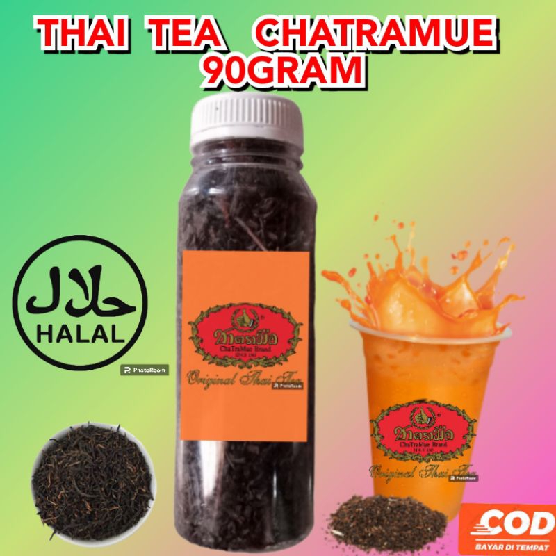 

Thaitea Original Thai Tea Chatramue Kemasan Ecer Repack 90 Gram Botol Teh Thailand