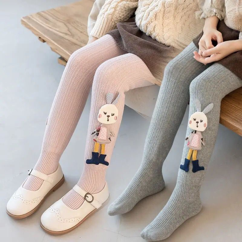 Yumna Baby Pants Big Rabbit Doll Legging Import Premium - Legging Anak Perempuan 3D - Celana Legging Anak Import Tebal Halus - Legging 3D Korean Style