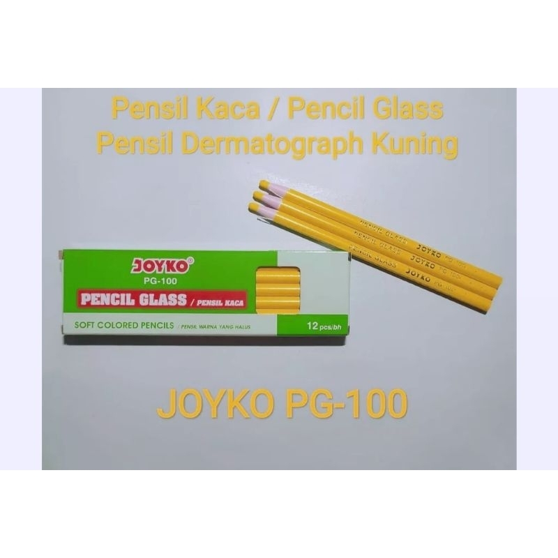 

Pensil Kaca Joyko Pensil Dermatograph Joyko Warna Kuning PG-100 (1 Lusin)