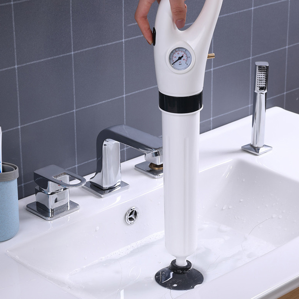 Tembakan Plunger Toilet Powerful Dredger - EM7 - White