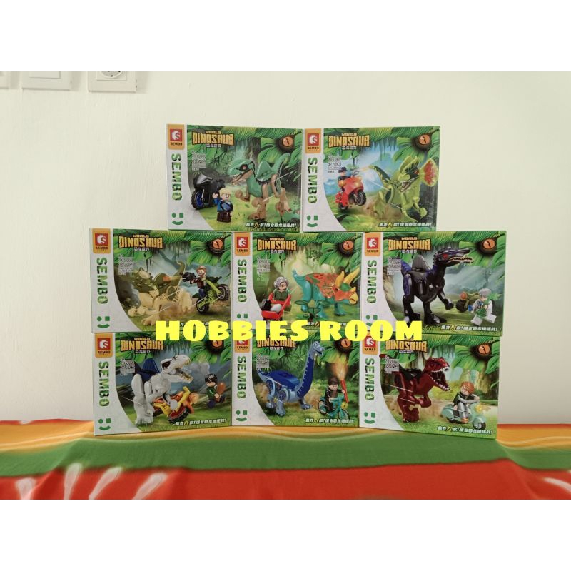 Sembo 205066-205073 Dinosaur World Minifigure  8in1 (1 Set Isi 8)