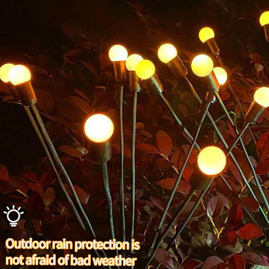 Lampu Solar LED Fireworks Decoration Waterproof 10 Heads - H10 - Multi-Color