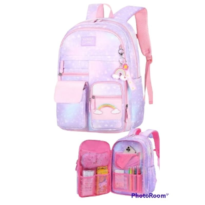 (import)Tas sekolah ABG Korea model kulkas 17inchi