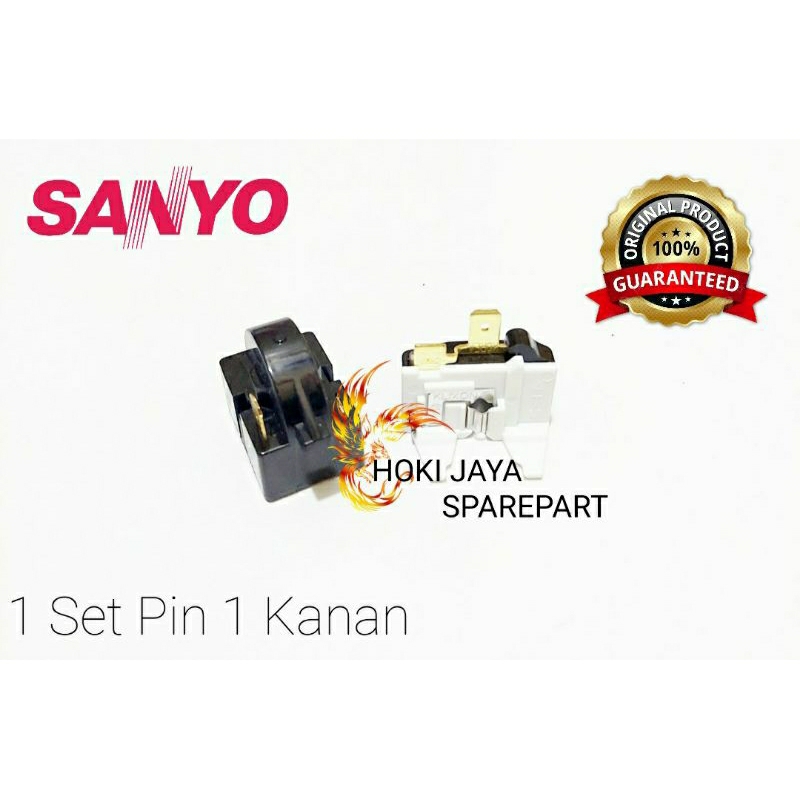 1 Set Relay Overload kulkas Sanyo 1 Pintu