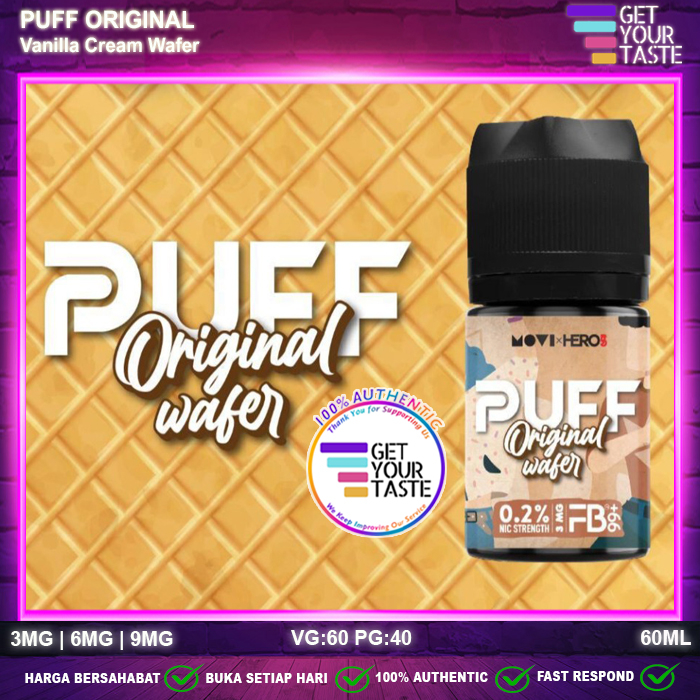 Liquid R57 Puff Original Wafer 60ML Cream Vanilla Waffer by MOVI x Hero57