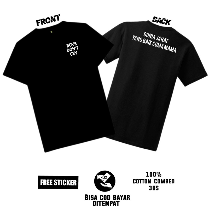 Kaos Boys Don’t Cry Murah