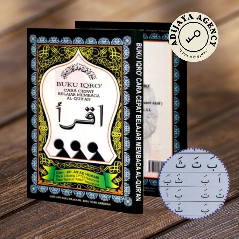 IQRO KECIL ORI / IQRO JILID 1 SAMPAI 6 UKURAN KECIL / IQRO HITAM KECIL