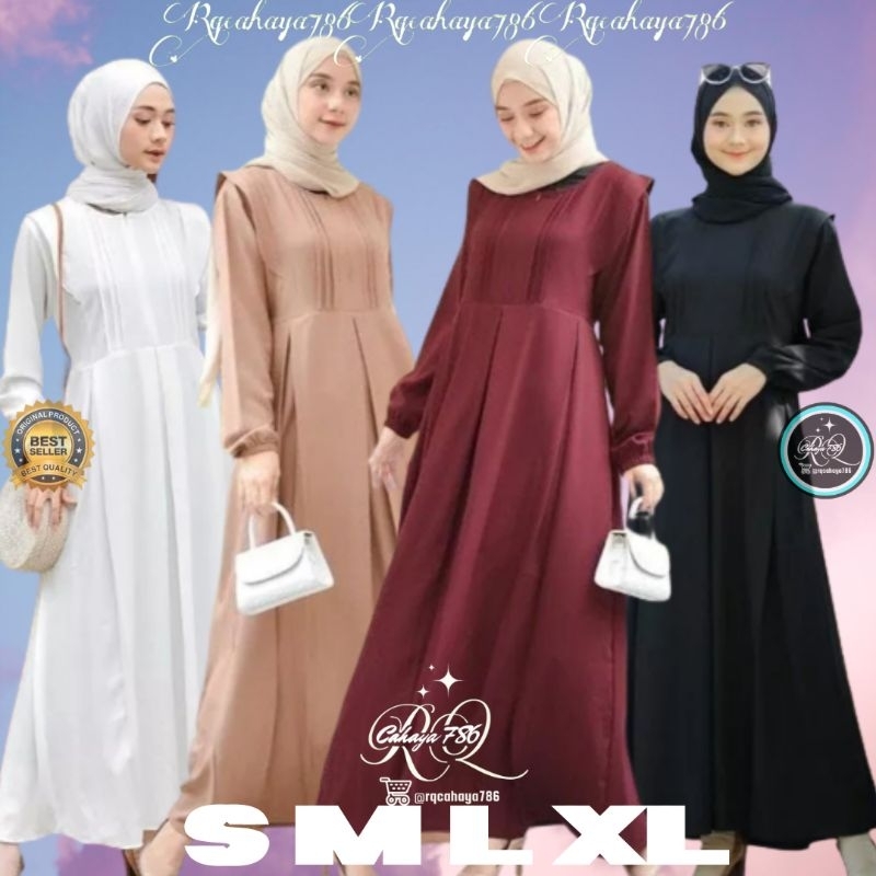 GAMIS REMAJA PEREMPUAN TERBARU (TANISHA DRESS offnesel || gamis ITY CREPE PREMIUM fashion muslim (COD) || TERMURAH [best seller] Gamis Terbaru Perempuan Dewasa Gamis Masakini Gamis Viral 2023 2024 2025 Gamis Perempuan Terlaris 2025