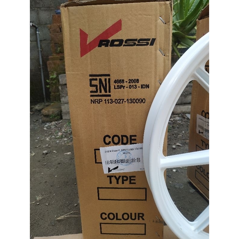 VELG VROSSI SET ZIGEN SWAN PALANG 8 WARNA PUTIH PNP JUPITER MX &amp; MX DD TERMURAH