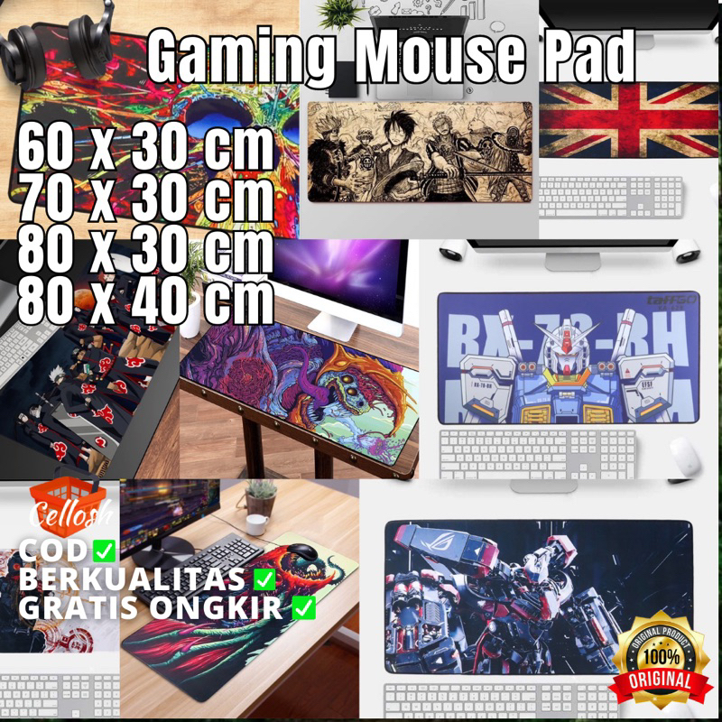 Gaming Mousepad Mouse Pad XL Desk Mat Mouse Pad Gaming Besar Anti Slip