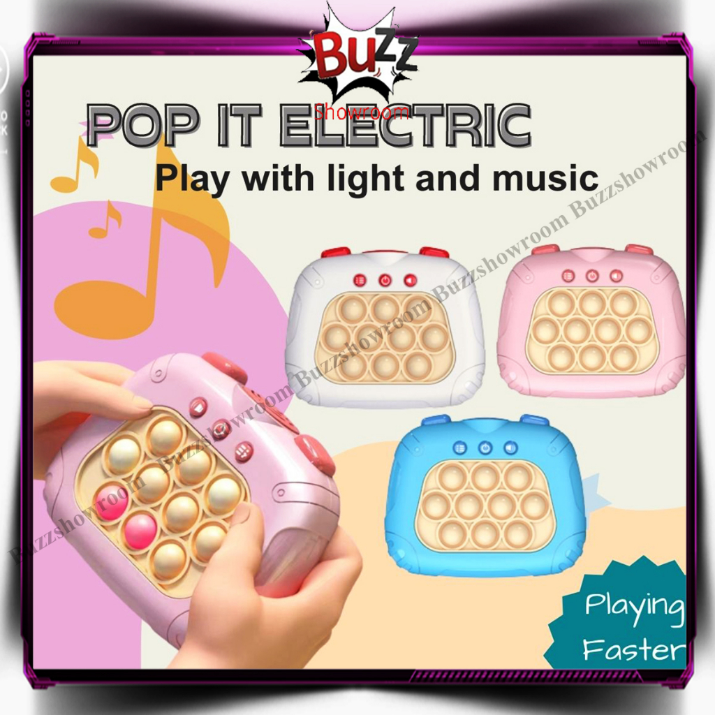 Pop It Elektrik Mainan Push Bubble Game Elektronik Fidget Toys Console