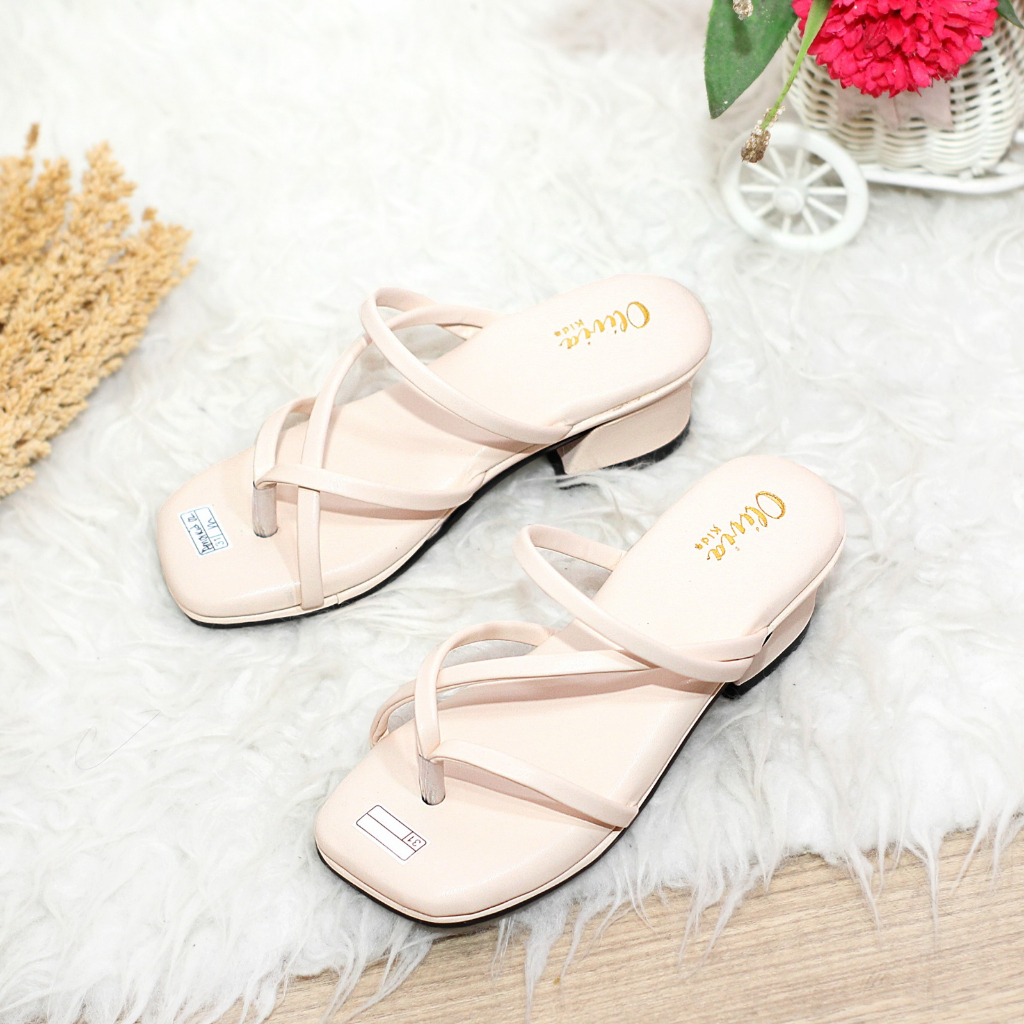 Sandal heels anak perempuan hak tahu uk 31/35 - AMOR KIDS 02