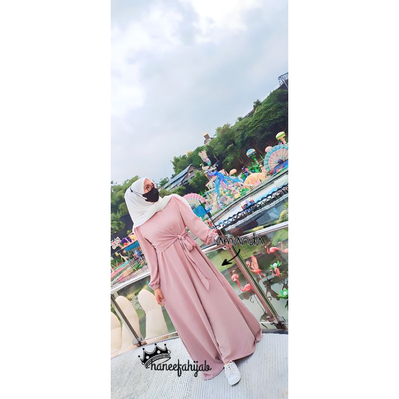 Haneefahijab Gamis Simple - Amanda Dress