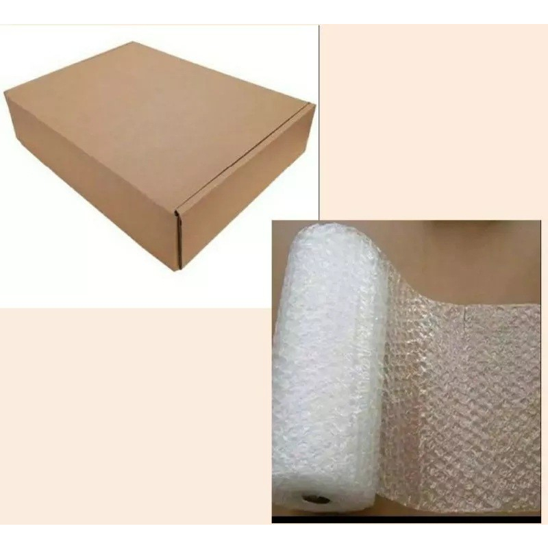 

Tambahan Packing kardus dan bubble wrap