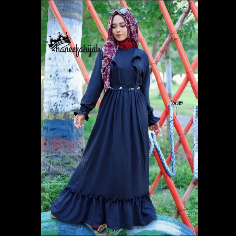 Haneefahijab Gamis Simpel - Ivana Dress