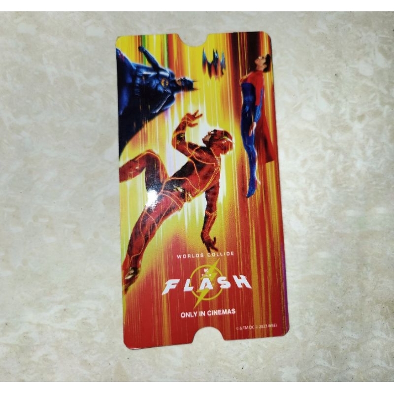 [DISKON LIVE 50% 20K] collectible ticket cgv - the flash // ct dc batman supergirl superman justice 