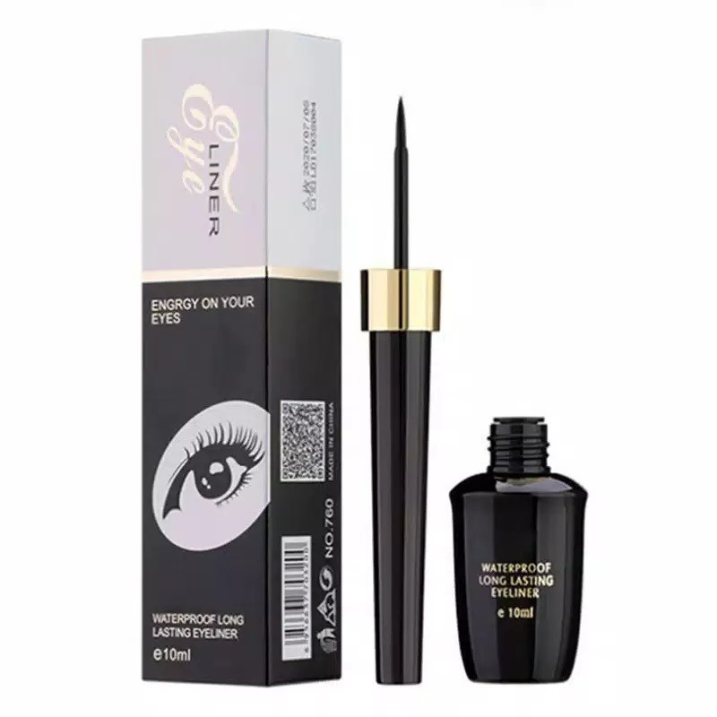 MAGEFY 10ml Eye Liner Anti Air Keringat Warna Hitam Eyeliner Tahan Air Hitam