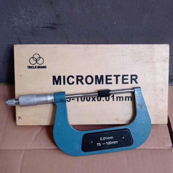 Outside Micrometer / Mikrometer 75-100 x 0.01mm TRICLE BRAND