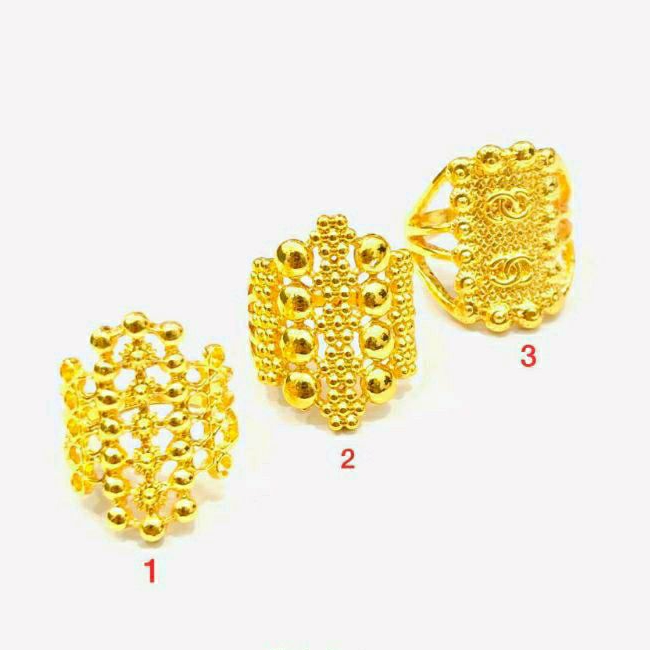 Cincin Xuping Kuning 24K Wanita Premium Grosir