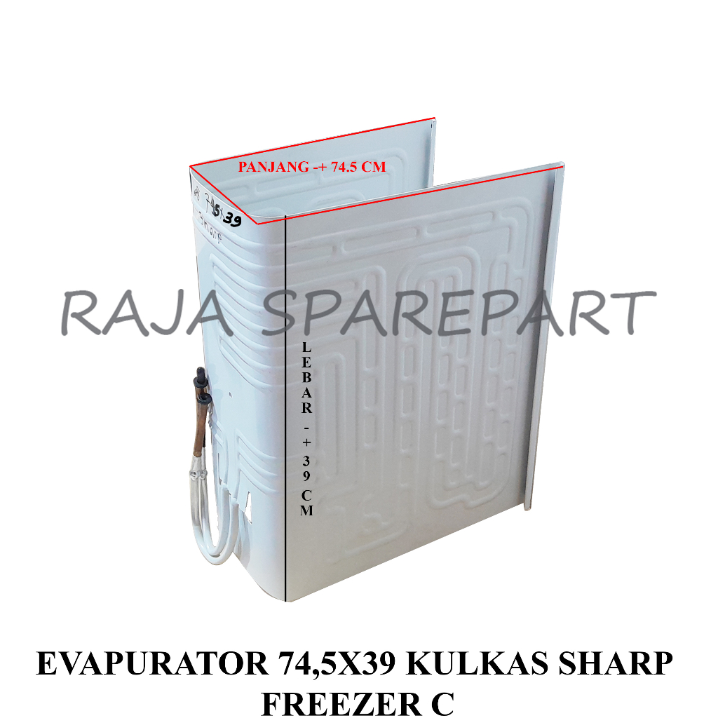 EVAP/EVAPURATOR SHARP/EVAPURATOR 74,5X39 KULKAS SHARP FREEZER C