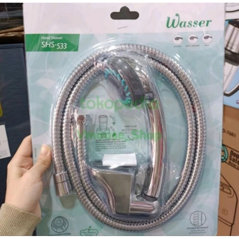 HAND SHOWER WASSER SHS 533 - SHOWER WASSER SET - KEPALA SHOWER WASSER - KEPALA SHOWER MURAH