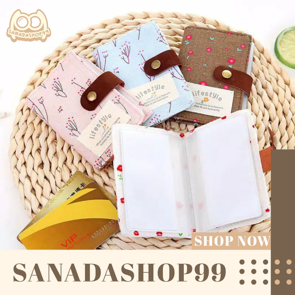 (DM3) Dompet Kanvas Dompet Kartu Dompet Kecil Dompet Atm