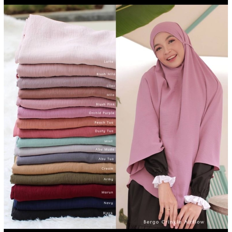 Kerudung bergo jumbo jilbab instan jumbo khimar instan jumbo bergo hitam jumbo kerudung Bergo mint B