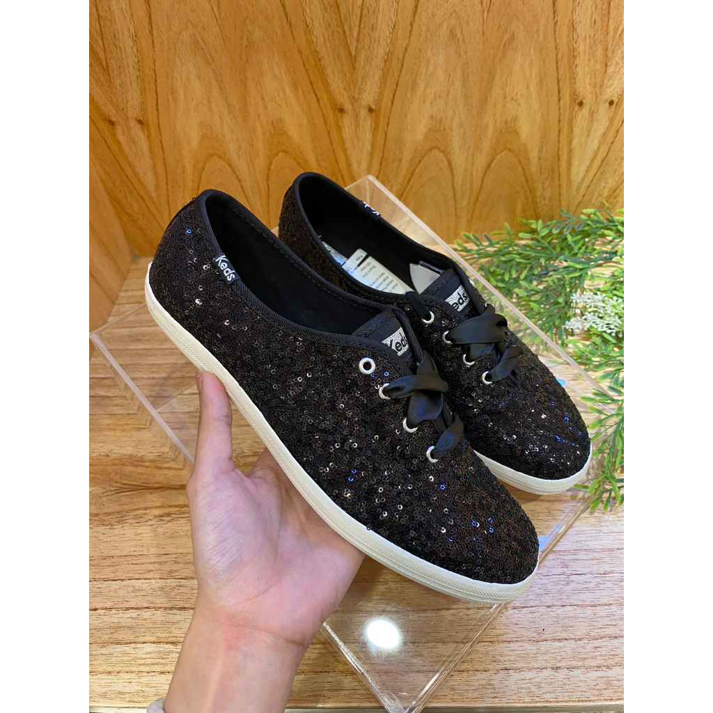 KEDS Sepatu Wanita Champion Sequins Black - WF66840 Original Store