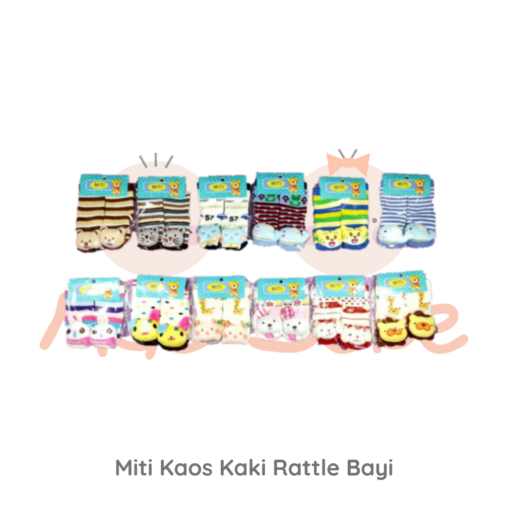 Miti Baby Sock Rattle Kaos Kaki Bayi