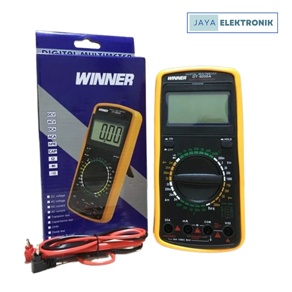 Multimeter Multitester Digital WINNER DT-9205A ORIGINAL