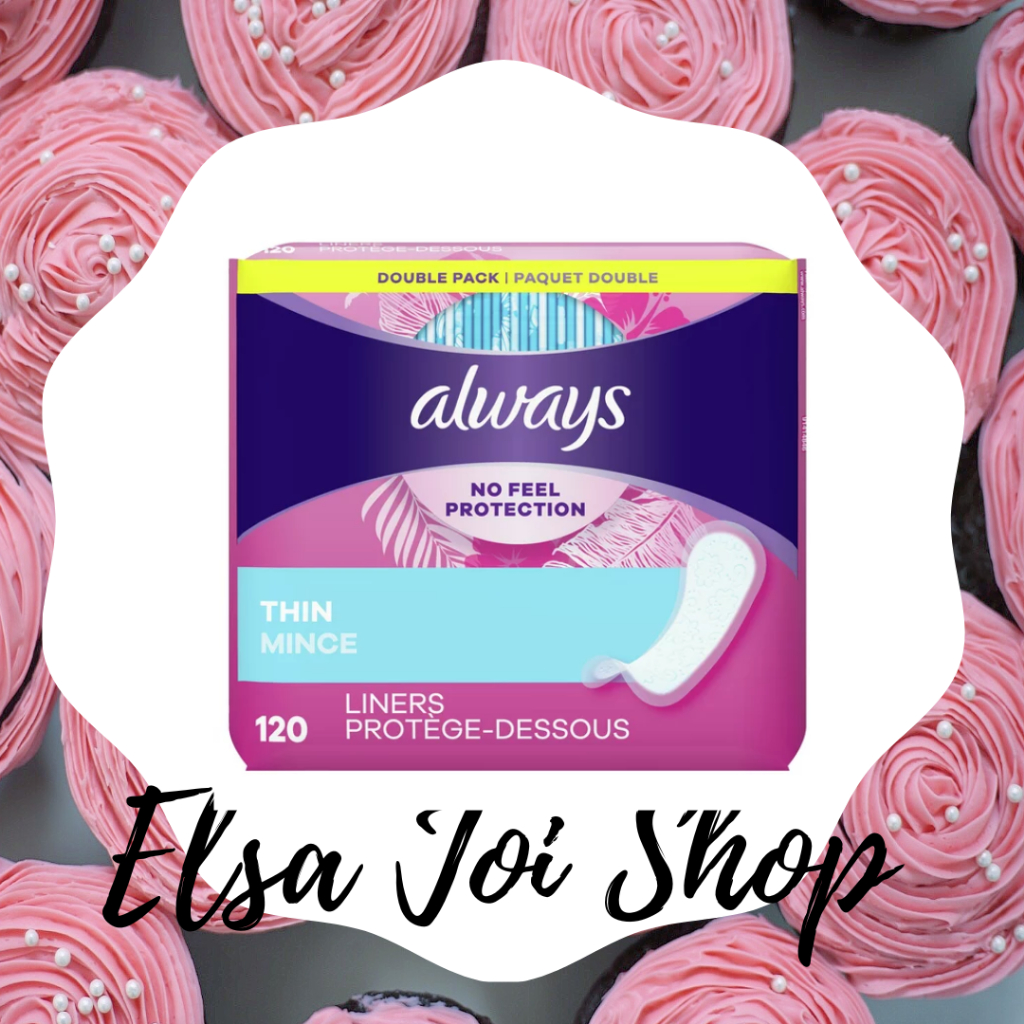 ALWAYS Dailies Thin Unscented Panty Liners  THIN - Isi 120