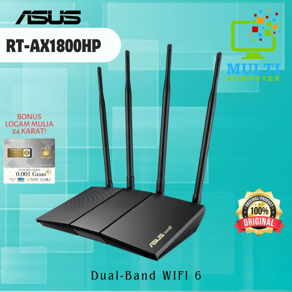 Routher ASUS RT-AX1800HP AX1800 Dual Band WiFi 6 Wireless