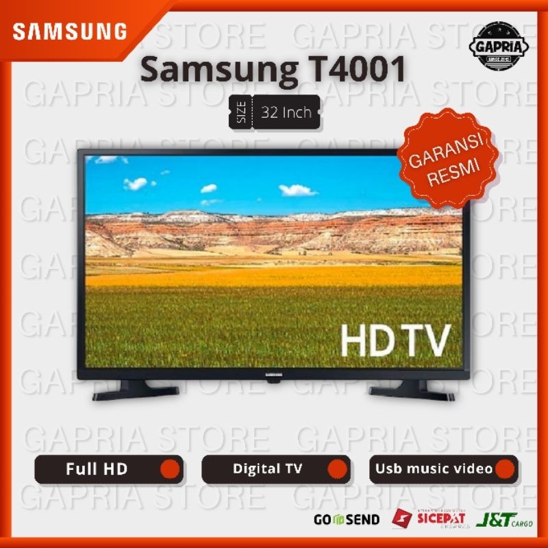 LED TV Digital Samsung 32 Inch UA32T4001 - Hard Panel - Garansi Resmi