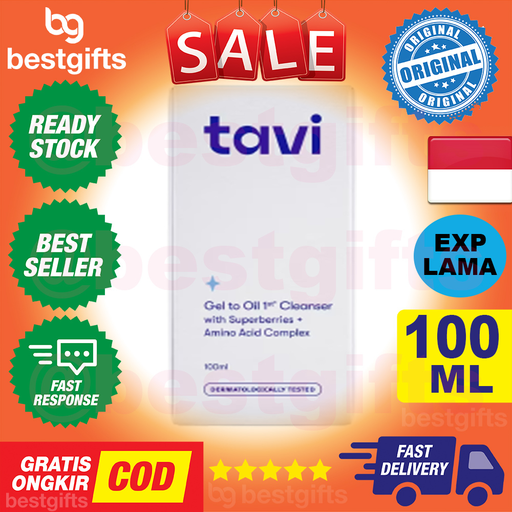 TAVI GEL TO OIL 1st CLEANSER JEL CUCI MUKA PEMBERSIH MAKEUP MAKE UP 100 ML