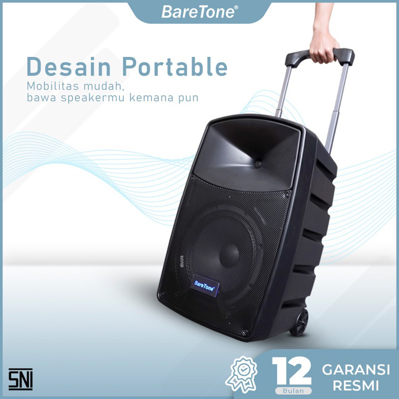 Portable Speaker Meeting Baretone 10” MAX-10HB MAX 10 HB 10 INCH ( Lengkap Stand dan Mic )