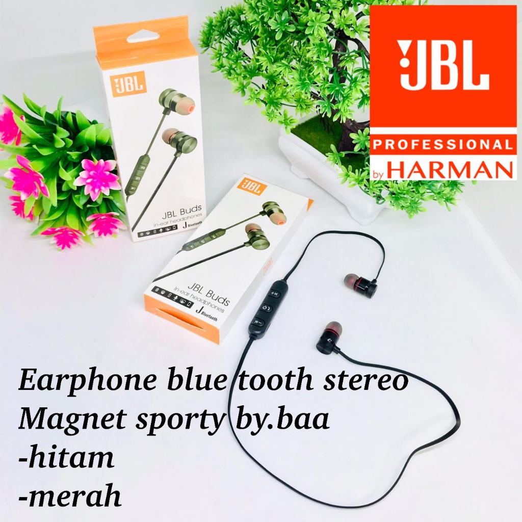 HANDSFREE earphones BLUETOOTH WIRELESS JB1 MAGNET BUDS UA77 SUARA ASLI NO EDIT