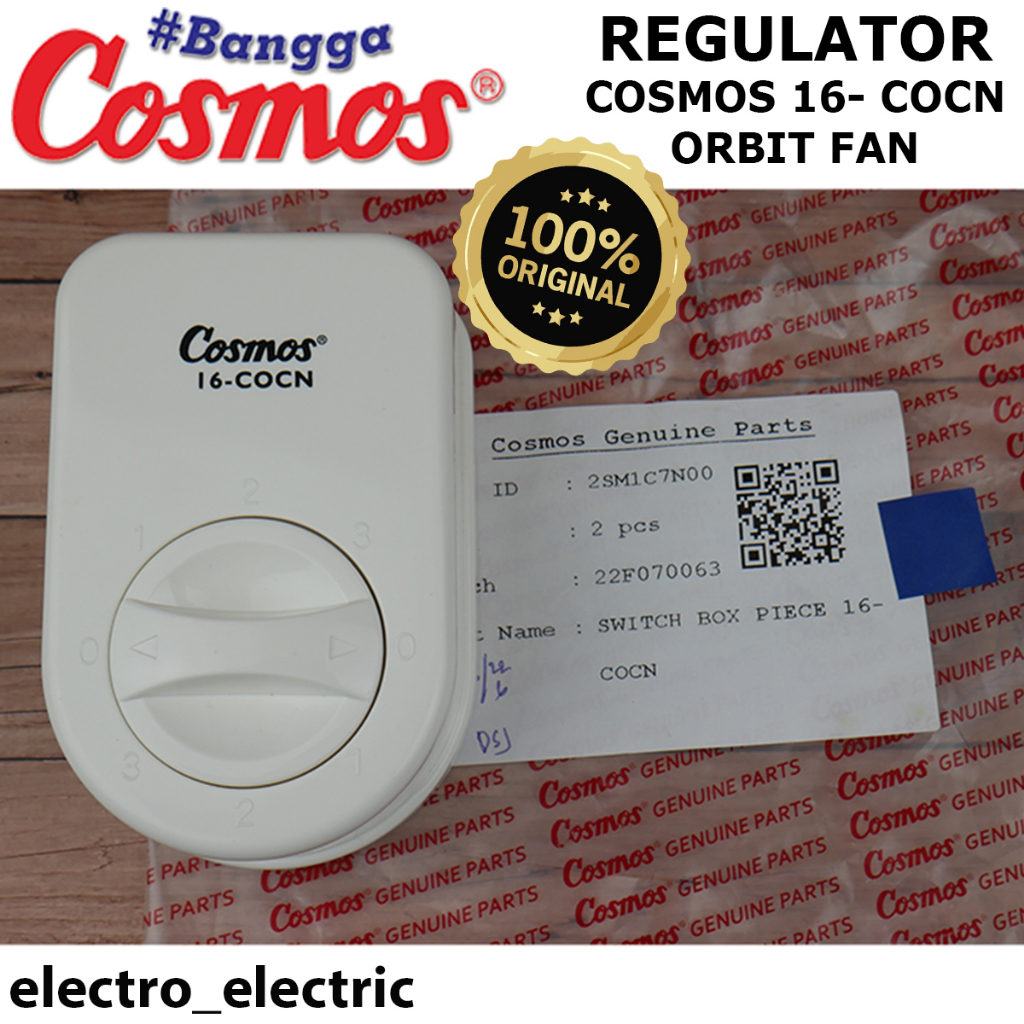 Pengatur Kecepatan Regulator Kipas Angin Orbit Cosmos 16 COCN