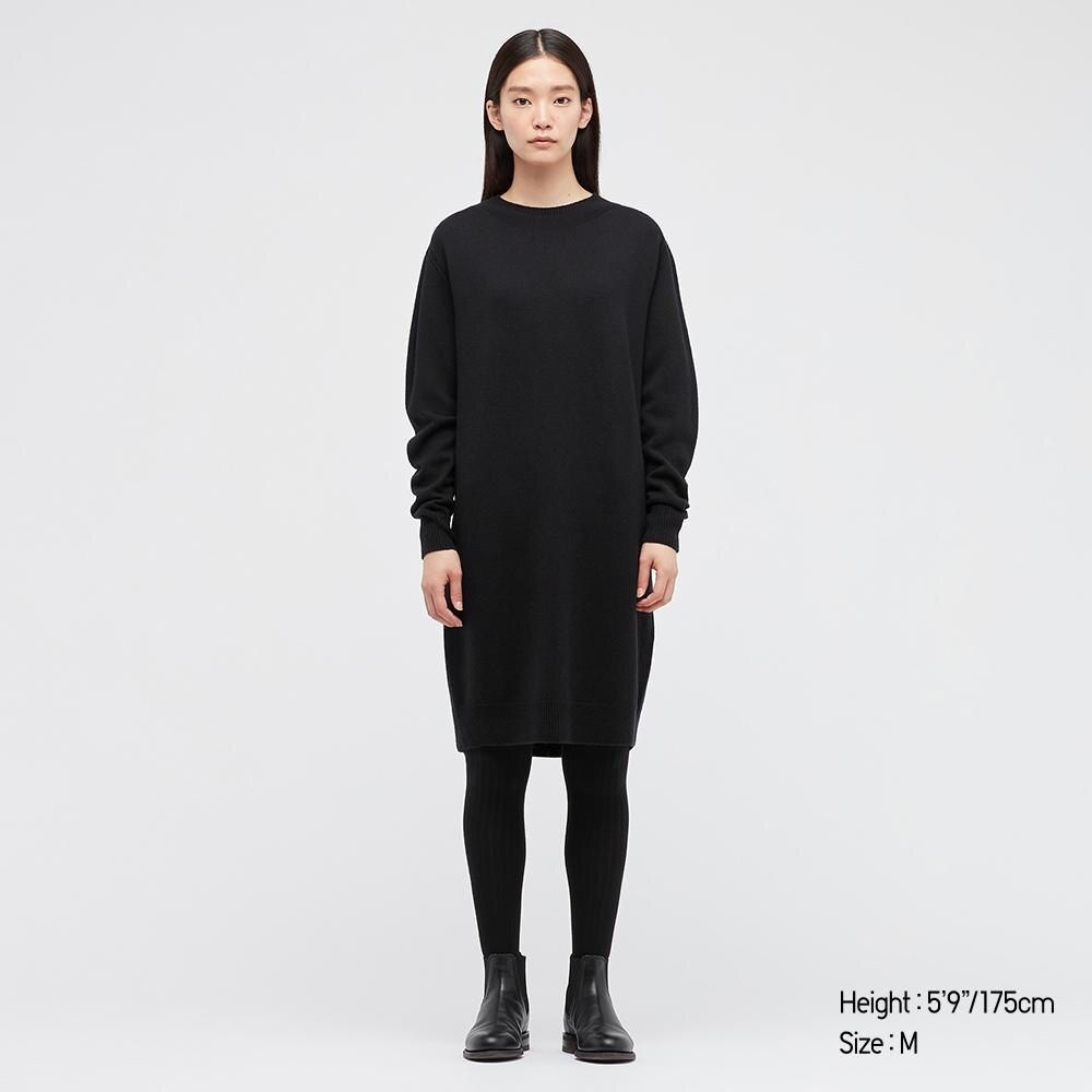 Uniqlo Merino Crewneck Sweatshirt Dress