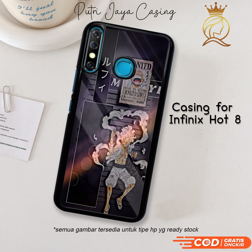 Case Hp Infinix Hot 8 Casing Infinix Hot 8 Motif ANIMELUFFY3 Casing Terbaru Case Karakter Lucu Keren