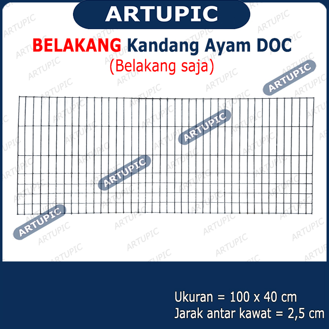 Belakang Saja Kandang Ayam DOC Pulet Pullet Baterai Galvanise