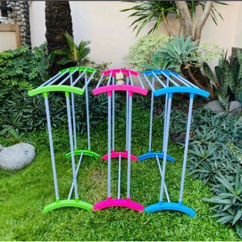 Jemuran Handuk Plastik 5 Pipa GSF / Rak Handuk Portable Murah