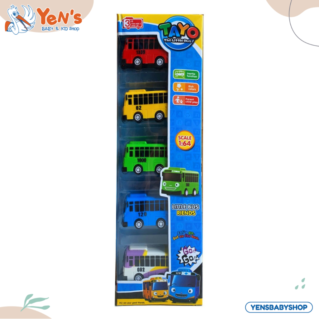 Mainan Bis Tayo The Little Bus Friends Set isi 5 pcs