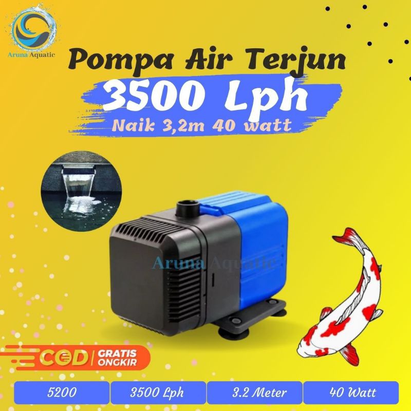 MESIN POMPA KOLAM AIR TERJUN HIDROPONIK SUBMERSIBLE PUMP LOW WATT
