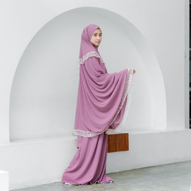 Mukena Crinkle INARA Airflow Dewasa 3in1 Jumbo Premium Mewah