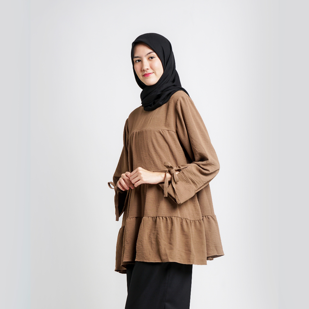 Tunik Dress Crinkle Blouse | Baju Atasan Wanita Terbaru | Blouse Wanita