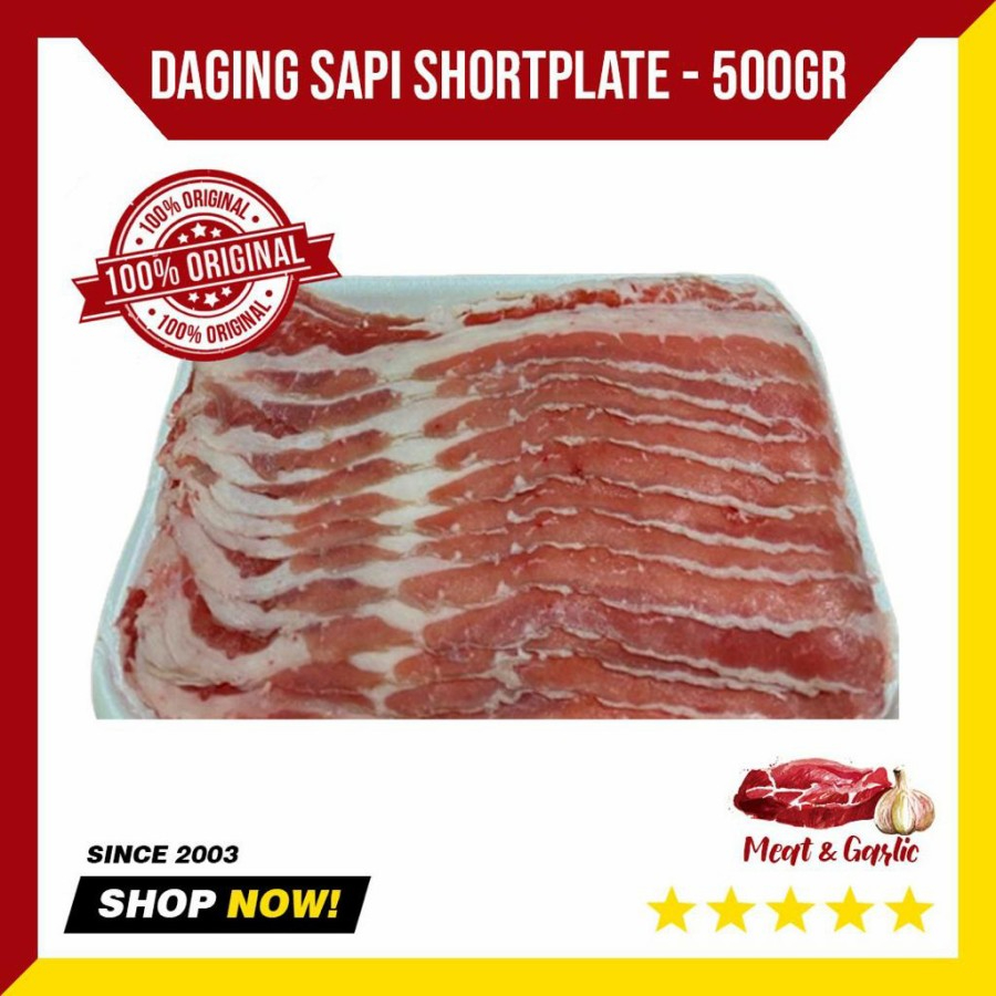 

Daging Sapi 100% US Short Plate/ Daging Slice Yoshinoya - 500 gr Halal