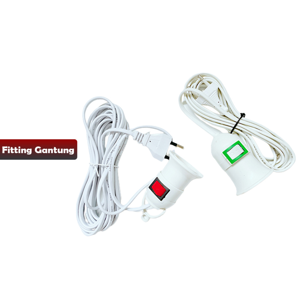Fitting gantung kabel siap pakai ukuran 3 meter &amp; 5 meter / fitting gantung kabel - YOYOSOO