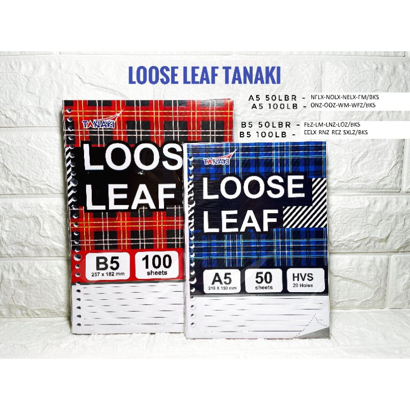 

LOOSE LEAF TANAKI